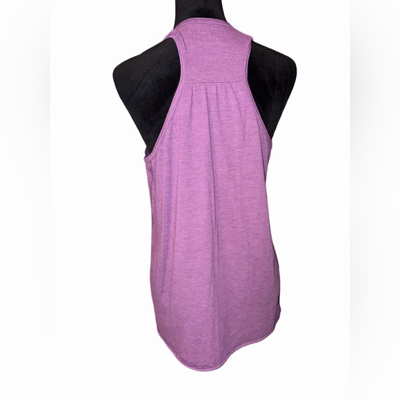 🆕💜 Purple Racerback Tank Top XL Soft Stretch Casual Athleisure Basic - Picture 3 of 6